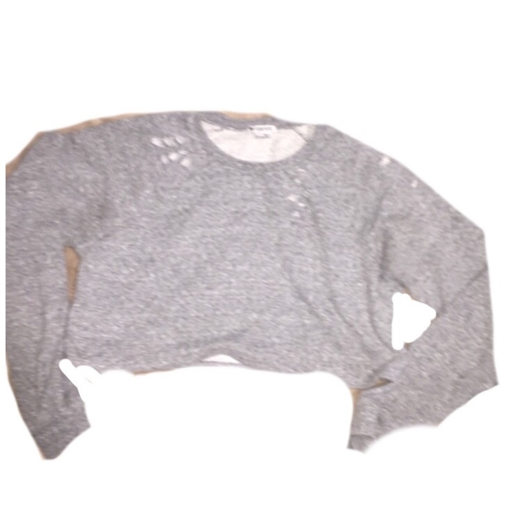 Forever 21 distressed crop top